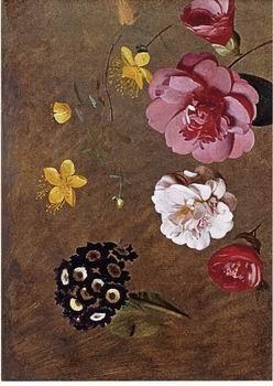 unknow artist Floral, beautiful classical still life of flowers.032